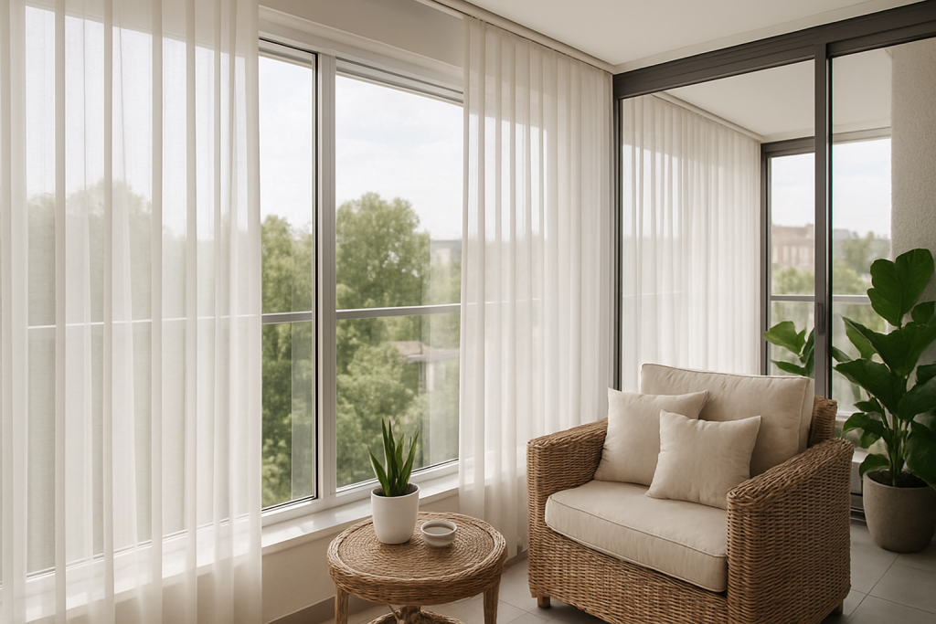 Cam Balkonlarda Perde Seçimi Nasıl Olmalı?